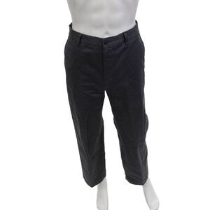 Masons Mens Dark Gray Cropped Chino Pants Cotton Army Size 32